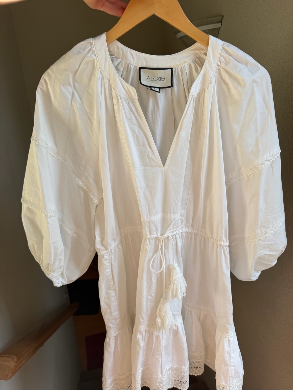 Alexis Daksha White Poplin Dress